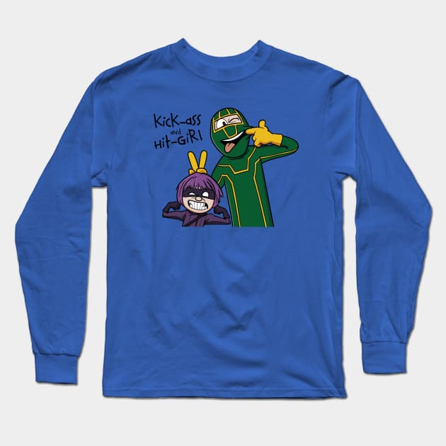 Kick-Ass and Hit-Girl Long Sleeve T-Shirt by jasesa